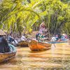 Sampan Riding along Canal – Mekong Delta